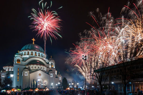 Orthodox New Year's Fireworks