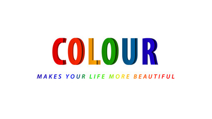 Colour - Typography Illustration