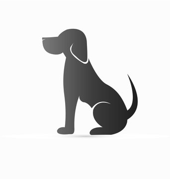 Pet dog icon logo