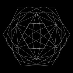 Geometric set stars and flowers for gifts and holidays pattern vector EPS10