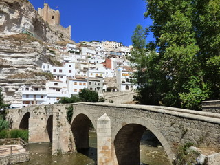 Fototapeta premium Alcala del Jucar. Pueblo de Albacete, en comunidad autónoma de Castilla La Mancha (España)