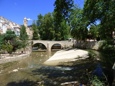 Alcala del Jucar. Pueblo de Albacete, en comunidad autónoma de Castilla La Mancha (España)