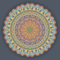 detailed unique ornament. colorfull