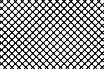Mesh - abstract black and white pattern - vector, Abstract geometric pattern with lines, Vector illustration of fence, - obrazy, fototapety, plakaty