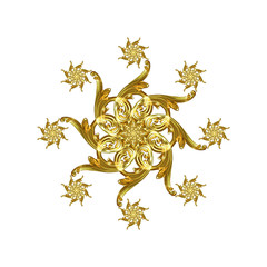 golden snowflake