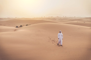 Arabic man in the desert