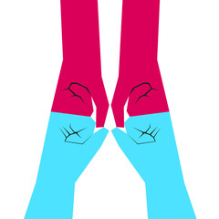 Abstract teamwork icon