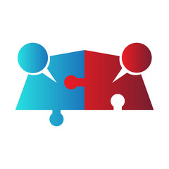 Abstract teamwork icon