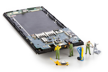 Repair usb connector in smartphone