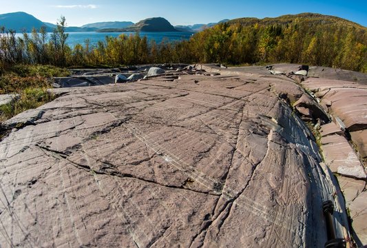 Kåfjord, Norway, Rock art
