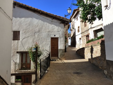Alcala de la Selva. Pueblo de Teruel en Aragon (España) en la comarca de Gúdar-Javalambre