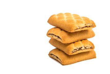 biscuits with jam isolated