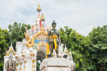 King Ngam Mueang monument It is a place where people respect and homage to Phayao province of northern Thailand.