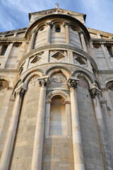 Chevet de la basilique de Pise en Toscane, Italie