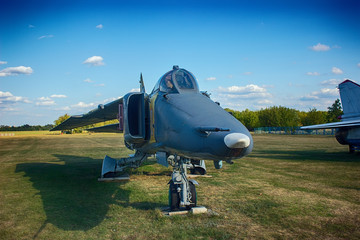 Soviet Armoured Military Attack Aircraft At Aerodrome. Plane Designed To Provide Close Air Support For Troops