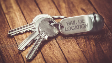 trousseau de clés : bail de location