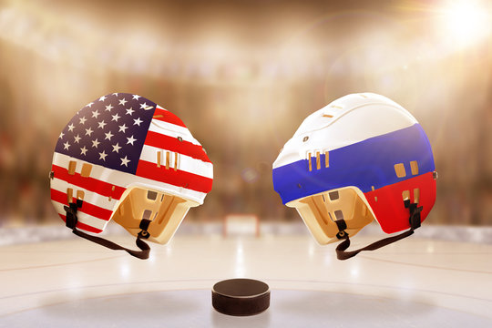 Famous Ice Hockey Rivalry Between Russia And USA