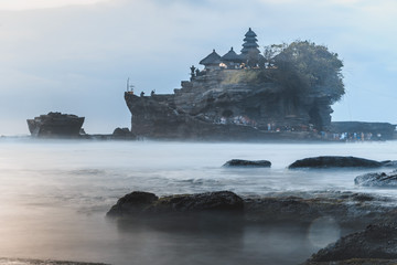Tanah Lot is a rock formation off the Indonesian island of Bali