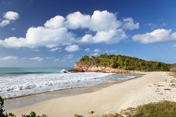 Secret Pristine Beach In Antigua