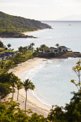 Caribbean Beach With Hotel Resort, Antigua