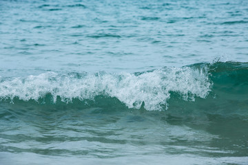 Obraz na płótnie Canvas Sea wave background, Water splashing