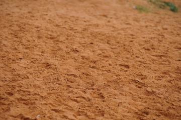 The sand is mixed together, so the sand is formed.