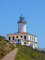 Fototapeta na wymiar Faro de las Islas Columbretes pertenecientes a Castellon (Comunidad Valenciana, España)
