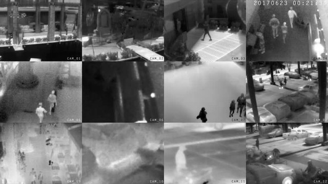 Clip from Surveillance Cameras with Thermal Imaging