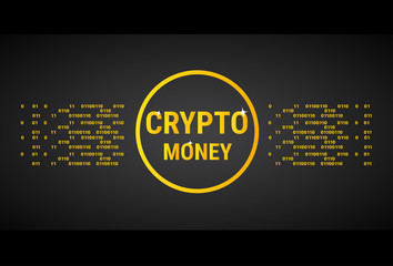 Obraz premium Crypto Currency Banner Golden Bitcoin Digital Web Money Concept Vector Illustration