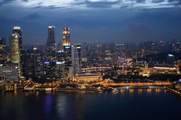 Fototapeta na wymiar シンガポールの夜景