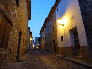 Fototapeta na wymiar Culla, pueblo de la Comunidad Valenciana, España. Situado en la provincia de Castellón y perteneciente a la comarca del Alto Maestrazgo
