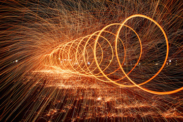 Painting with Light Steel Wool