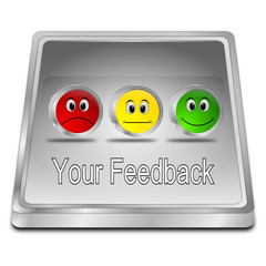 Your Feedback Button - 3D illustration