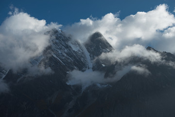 Everest 's Eastern face cloud - obrazy, fototapety, plakaty