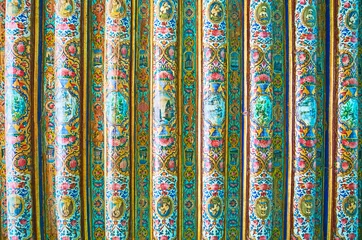 Fototapeten The timber ceiling in Qavam House, Shiraz, Iran © efesenko