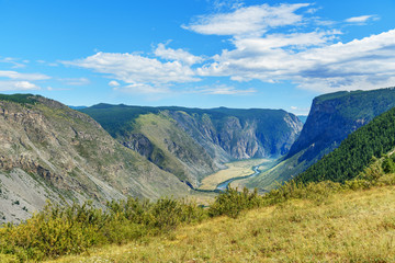 Valley of Chulyshman river. Altai Republic. Russia