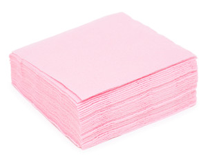 pink paper napkins