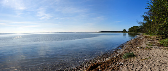 Panorama - Naturstrand am Gelben Ufer, Zudar