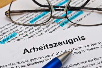 Arbeitszeugnis 