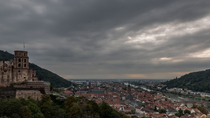Fototapeta na wymiar Heidelberg von Oben