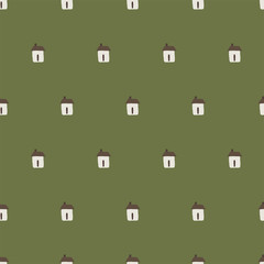 seamless hut pattern