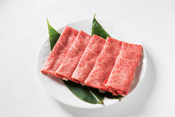 きれいな霜降り肉　The finest Kyushu Japanese beef