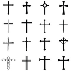 crosses icon set - 183159189