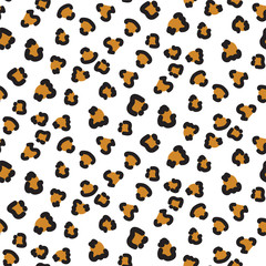Cheetah seamless vector pattern. Wild cat classic skin texture.