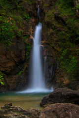 Obraz premium Jokkradin waterfall, Beautiful waterwall in nationalpark of Kanchanaburi province, ThaiLand.