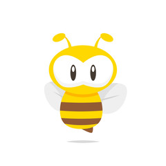Cute bee vector