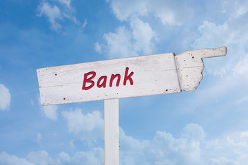 Schild 194 - Bank