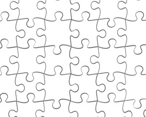 Jigsaw puzzle template