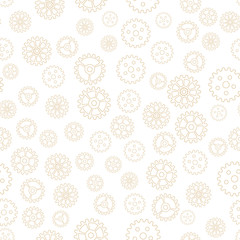 Vector illustration. Mechanical  gear