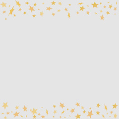 Confetti cover from gold stars.